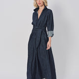 Daniela Gregis Spicchi Colletto Lavato Dress Blu Scuro / One size