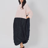 Daniela Gregis Lunedi Meta Bianco Lavata Dress Rosa Nero / One size