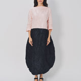Daniela Gregis Lunedi Meta Bianco Lavata Dress Rosa Nero / One size