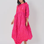 Daniela Gregis Marina Diginepro Lavato Dress Fuschia / One size