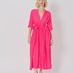 Daniela Gregis Bottoncino Di Lavato Dress Fuschia / One size