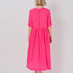 Daniela Gregis Bottoncino Di Lavato Dress Fuschia / One size