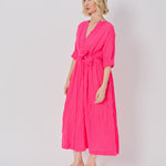 Daniela Gregis Bottoncino Di Lavato Dress Fuschia / One size