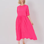 Daniela Gregis Bottoncino Di Lavato Dress Fuschia / One size