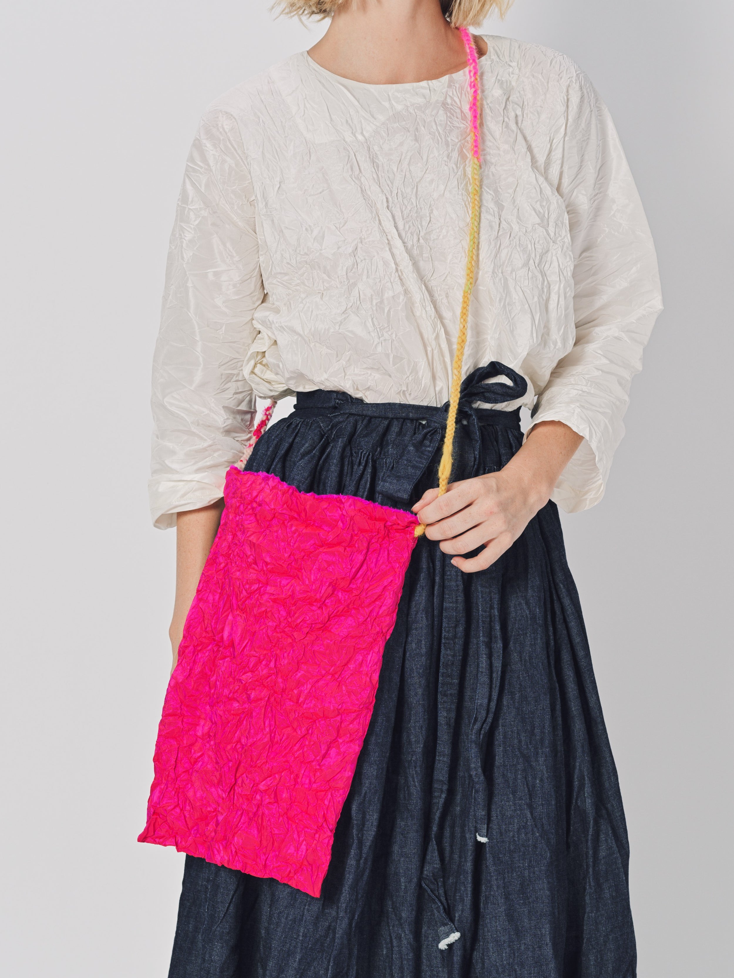 Daniela Gregis Fuscia Rosso Peproncino Media Lavata Bag Unique / Fuscia Rosso
