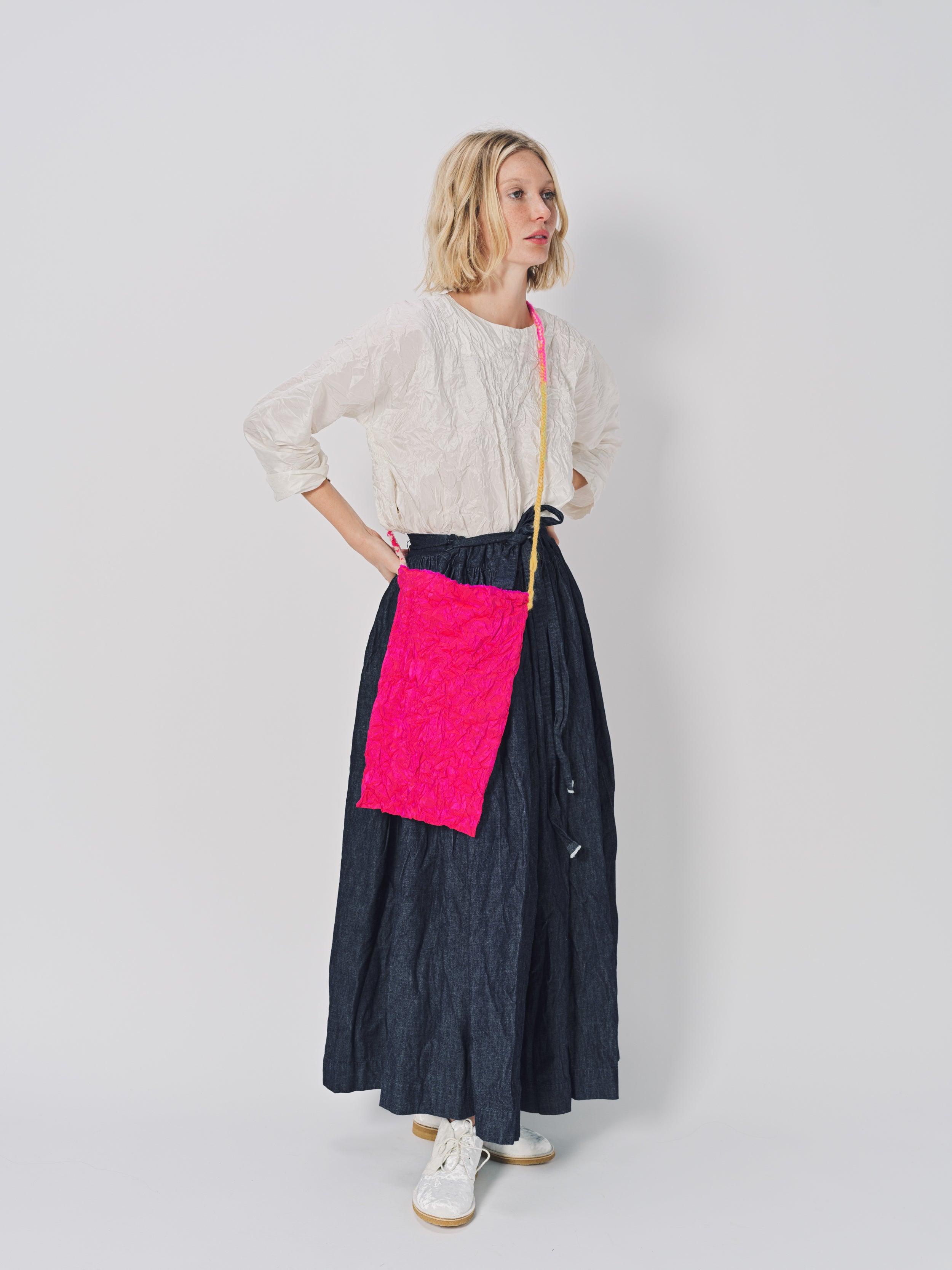 Daniela Gregis Fuscia Rosso Peproncino Media Lavata Bag Unique / Fuscia Rosso