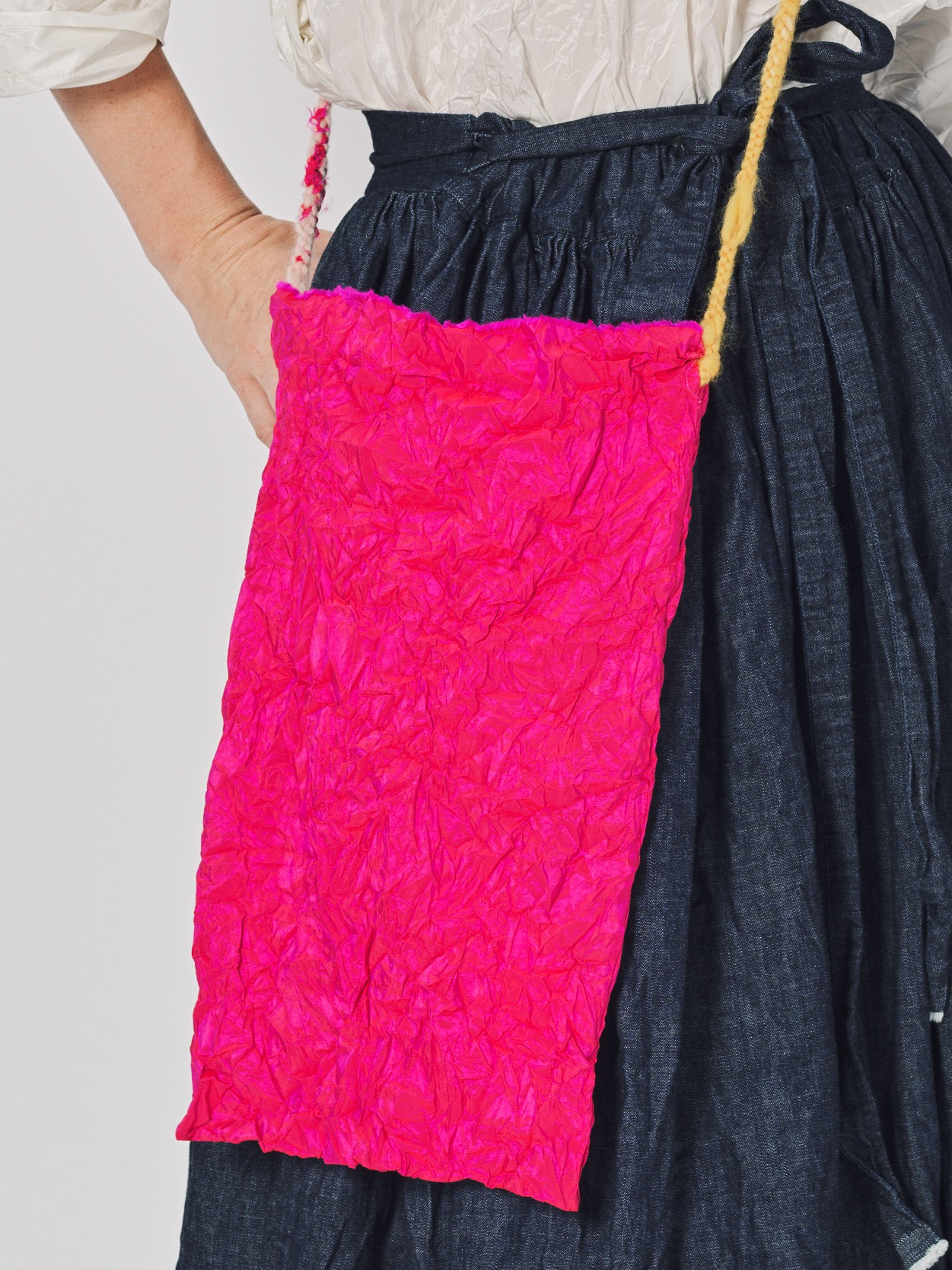 Daniela Gregis Fuscia Rosso Peproncino Media Lavata Bag Unique / Fuscia Rosso