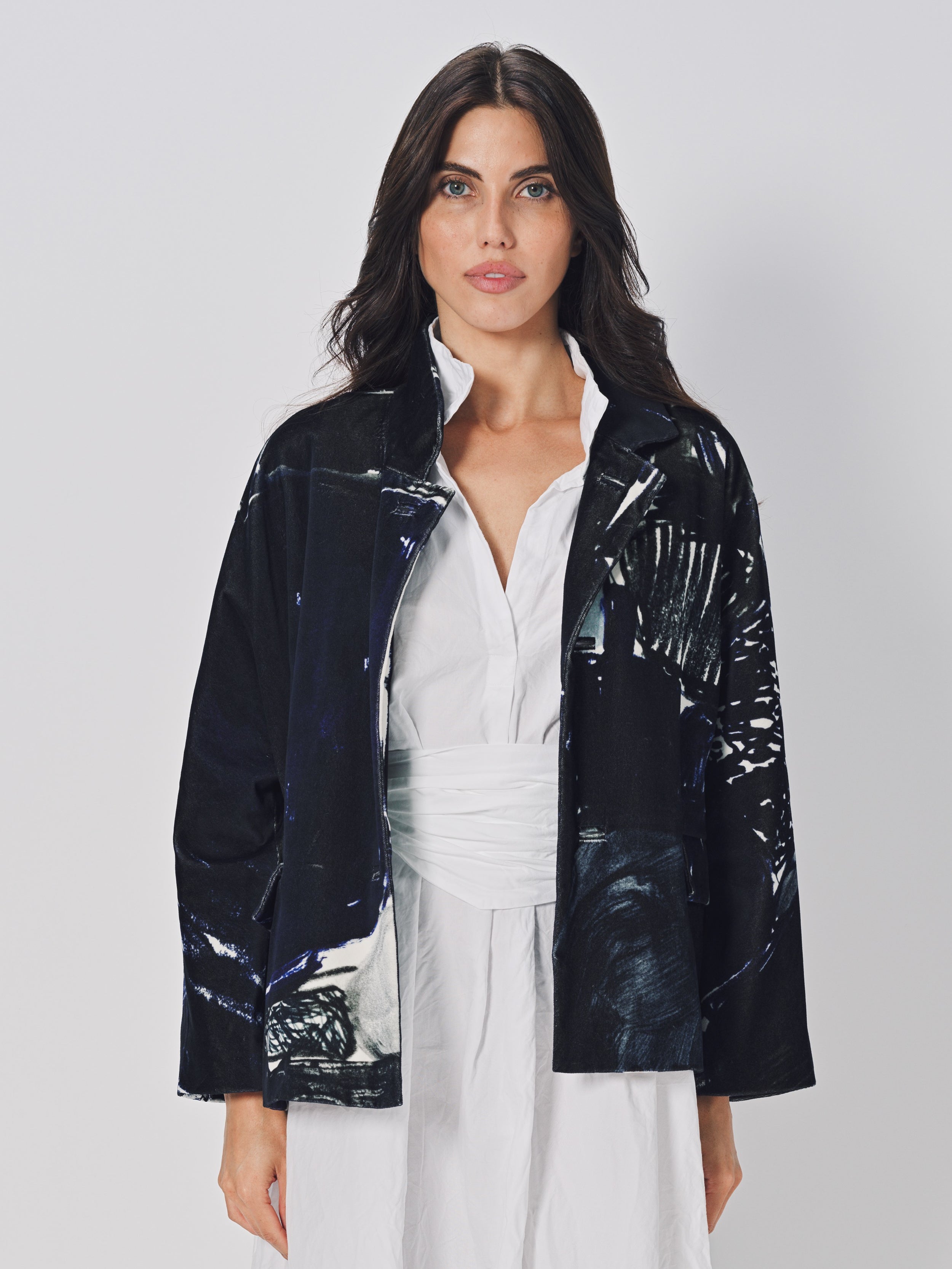 Daniela Gregis Papavero Foderata Corta Jacket D Aqua/Giro / One size