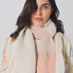 Daniela Gregis Putino Hand Knit Shawl Bianco Panna / One size