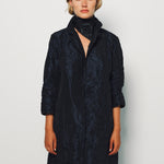 Daniela Gregis Blu Navy Punto Bianco Lavato Coat 1 / Blu Navy