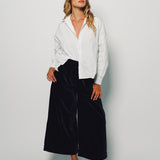 Daniela Gregis Blu Navy Tasche Lavato Pigiama Pant