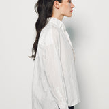 Daniela Gregis Bianco Uomo Larga Corta Lavata Shirt