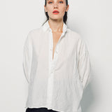 Daniela Gregis Bianco Uomo Larga Corta Lavata Shirt