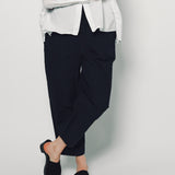 Daniela Gregis Blu Navy Sigaretta Elastico Lavato Pant Unique / Blu Navy