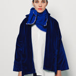 Daniela Gregis Blu Elettrico Lavato Shawl Unique / Blu Elettrico