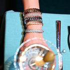 18K White Gold Stretch Wave Bracelet