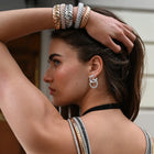 18K White Gold Stretch Wave Bracelet