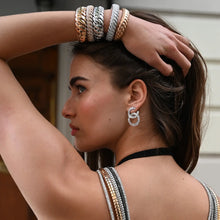 18K White Gold Stretch Wave Bracelet