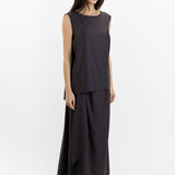 Dusan Drape Back Voile Top