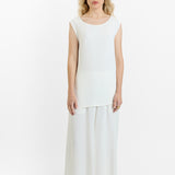 Dusan Crepe Silk Drape Back Top