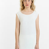 Dusan Crepe Silk Drape Back Top