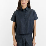 Dusan Cropped Denim Shirt