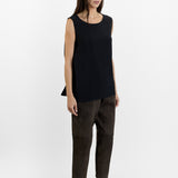 Dusan Crepe Silk Drape Back Top
