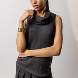 Dusan Cowl Neck Sleeveless Top