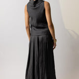 Dusan Cowl Neck Sleeveless Top