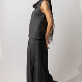 Dusan Cowl Neck Sleeveless Top