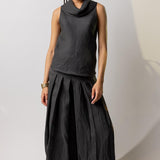 Dusan Cowl Neck Sleeveless Top