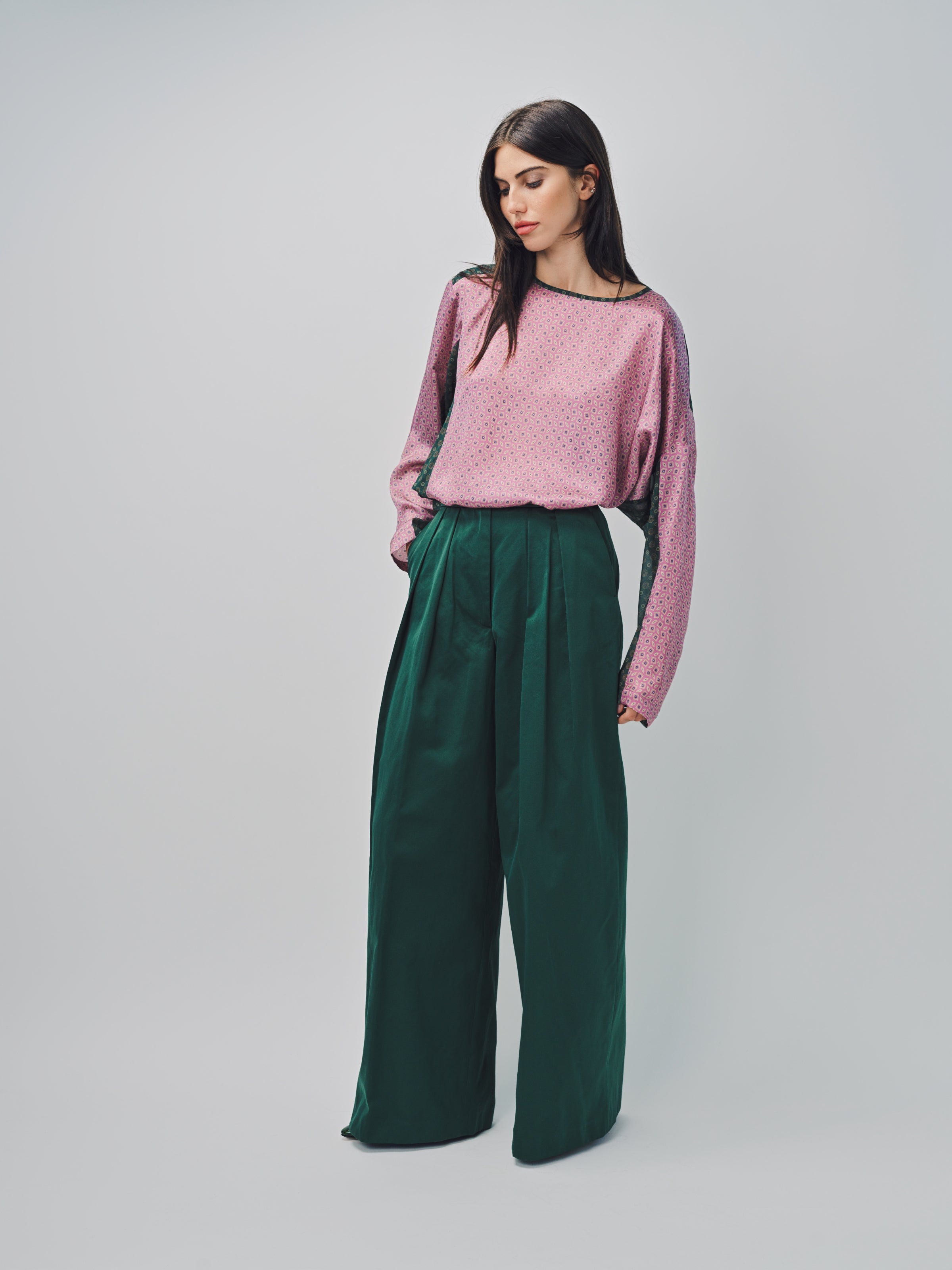 Dries Van Noten Pamplona Pant Emerald / 36
