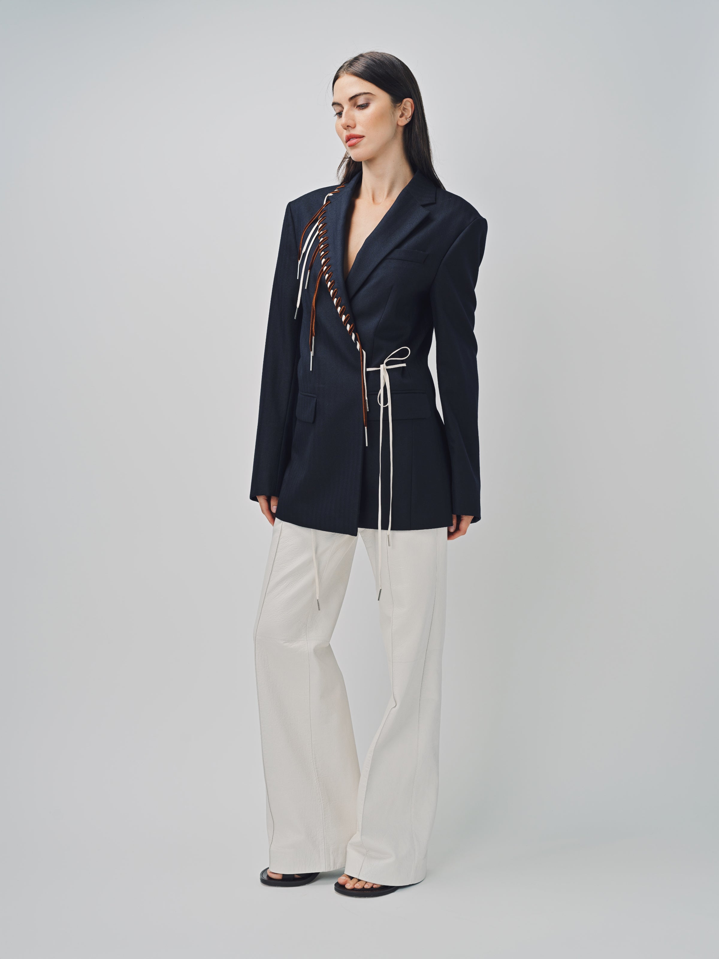 Dries Van Noten Baftan Embroidered Jacket Navy / 36