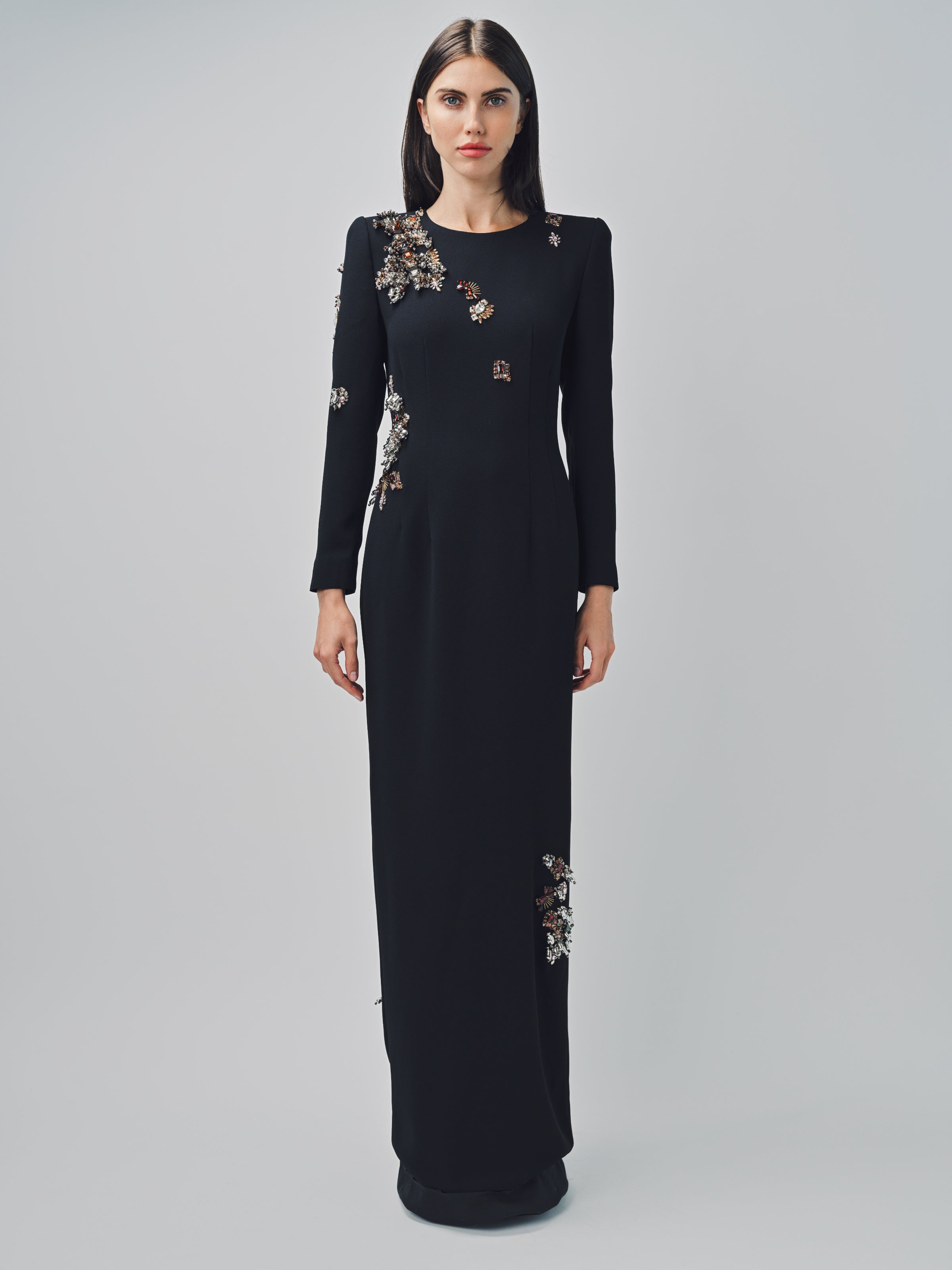Dries Van Noten Dalista Embroidered Dress Black / 36
