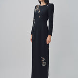 Dries Van Noten Dalista Embroidered Dress Black / 36