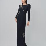 Dries Van Noten Dalista Embroidered Dress Black / 36