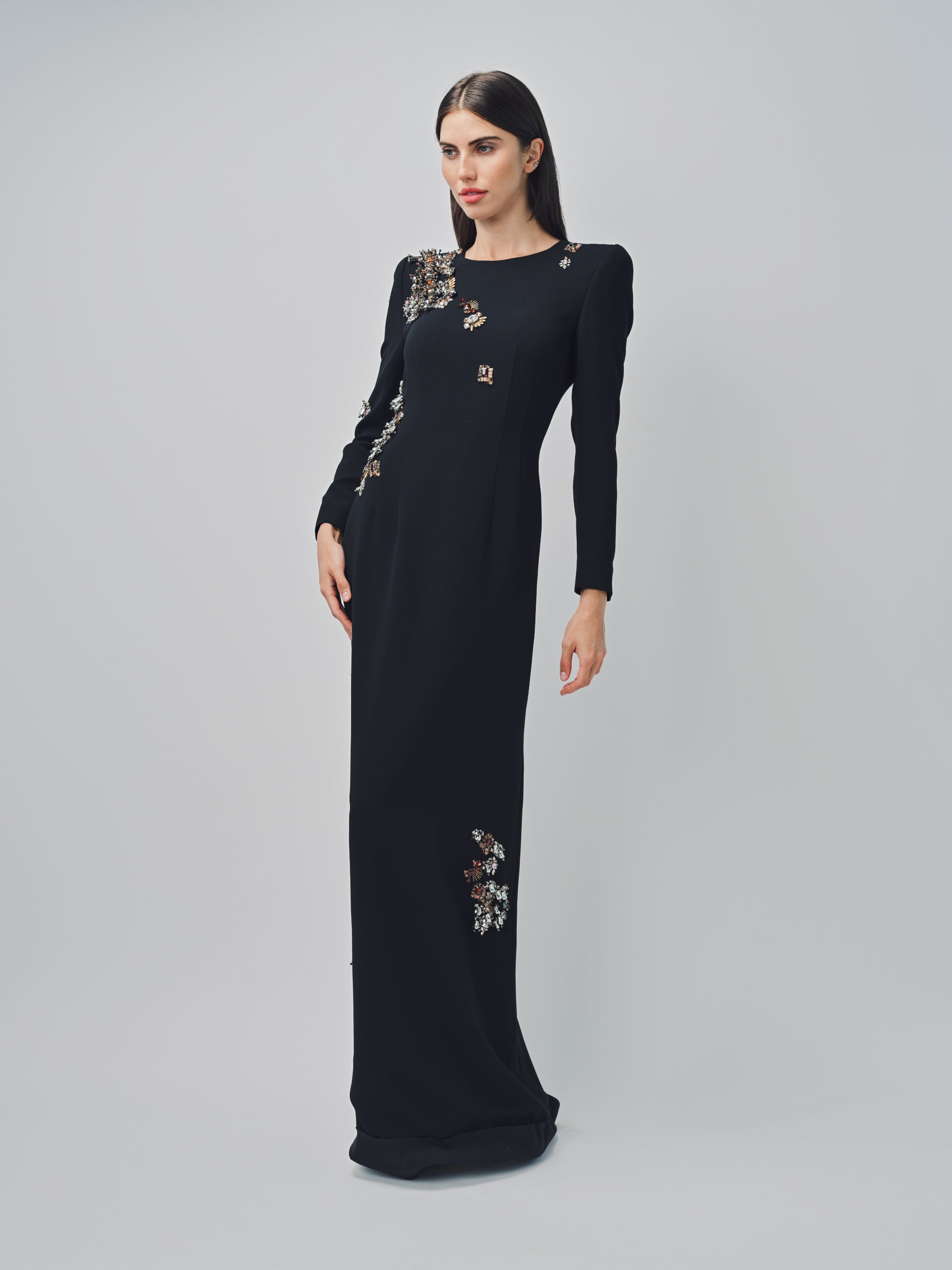 Dries Van Noten Dalista Embroidered Dress Black / 36