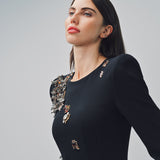 Dries Van Noten Dalista Embroidered Dress Black / 36