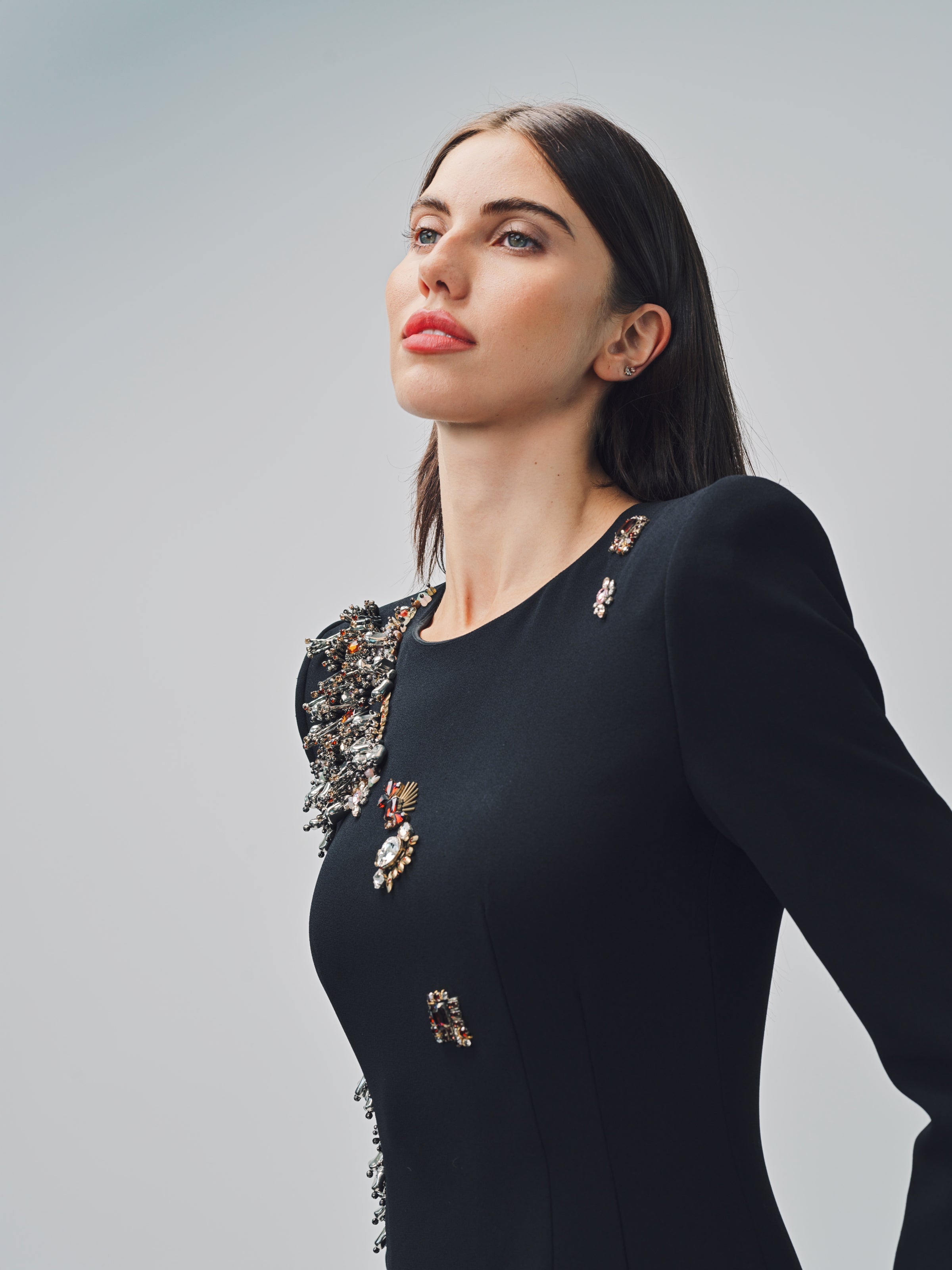 Dries Van Noten Dalista Embroidered Dress Black / 36