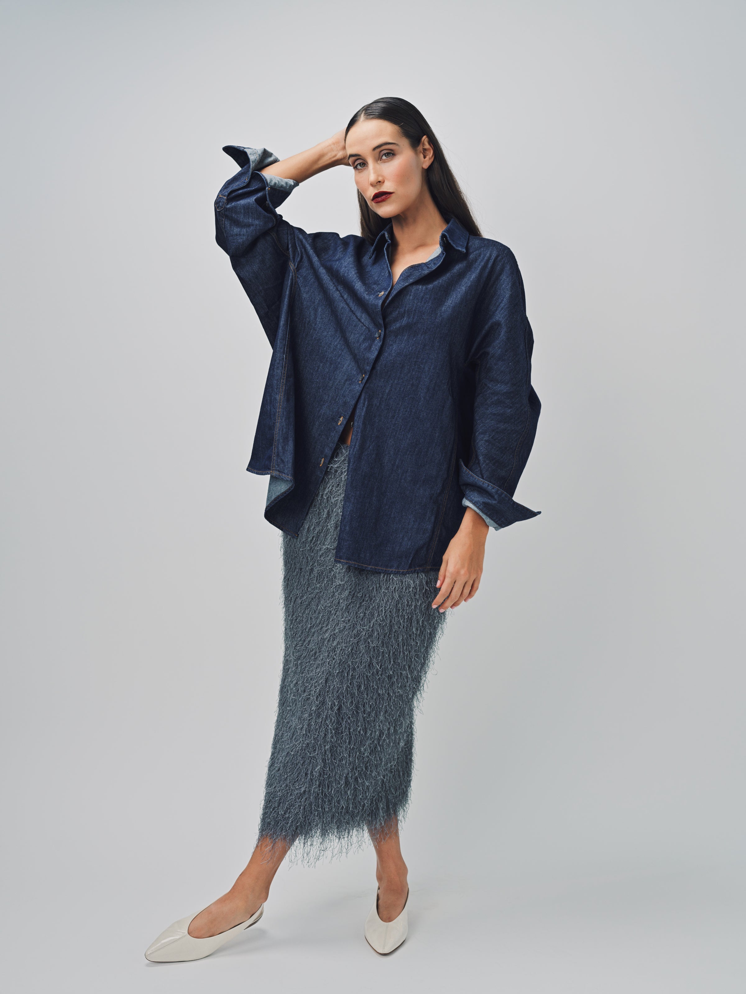 Dries Van Noten Casio Denim Shirt Indigo / M