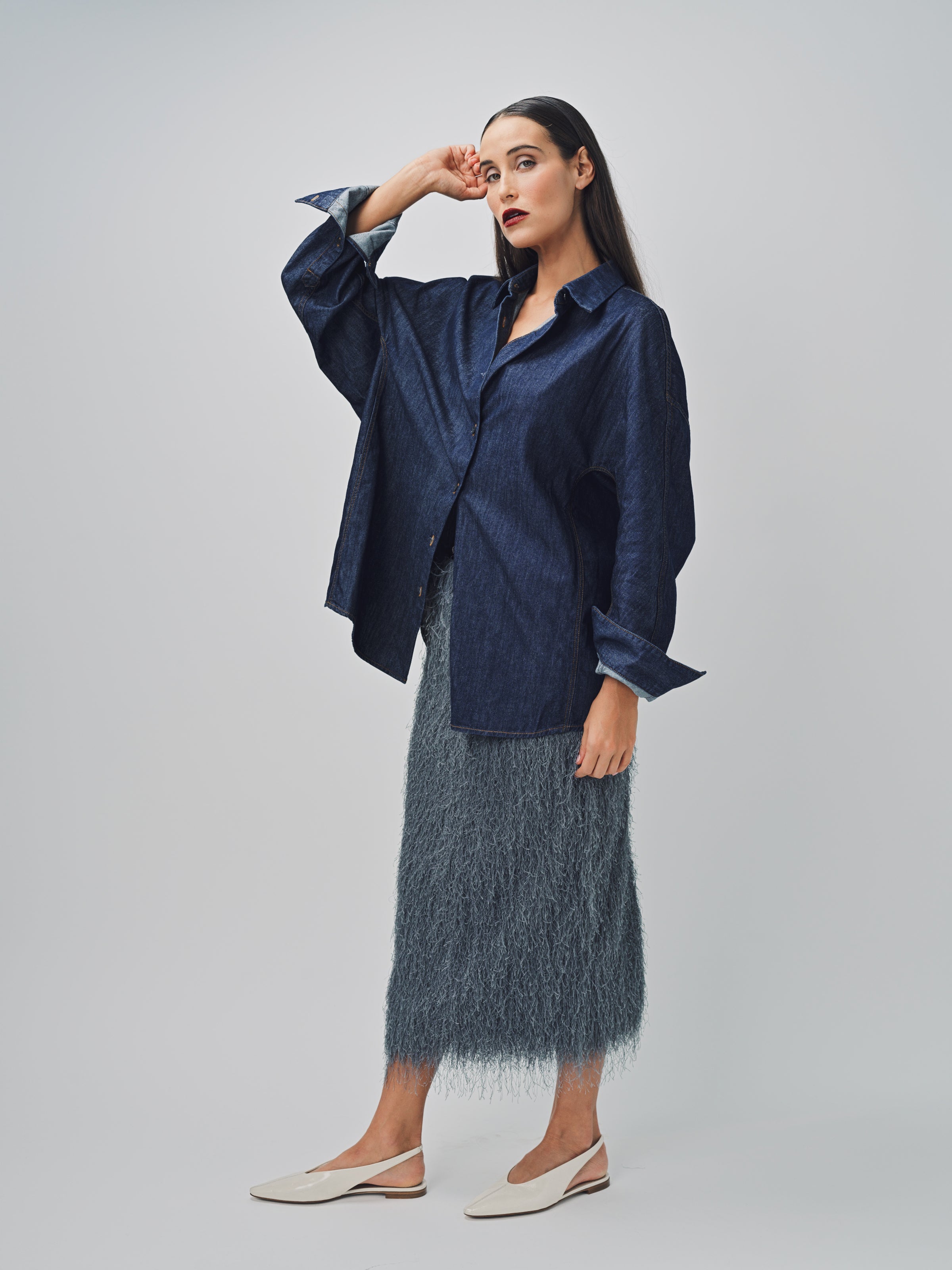 Dries Van Noten Casio Denim Shirt Indigo / M