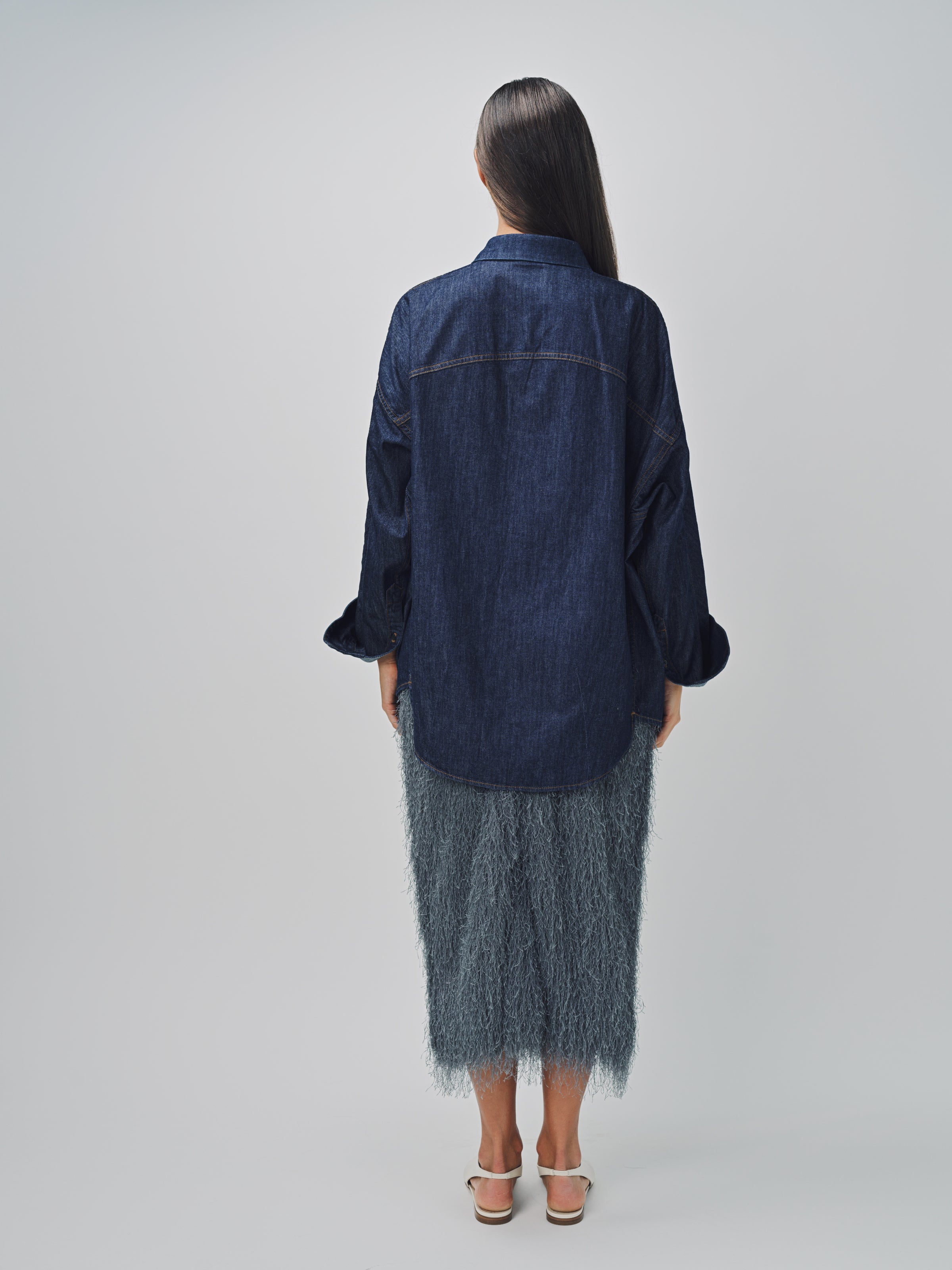 Dries Van Noten Casio Denim Shirt Indigo / M