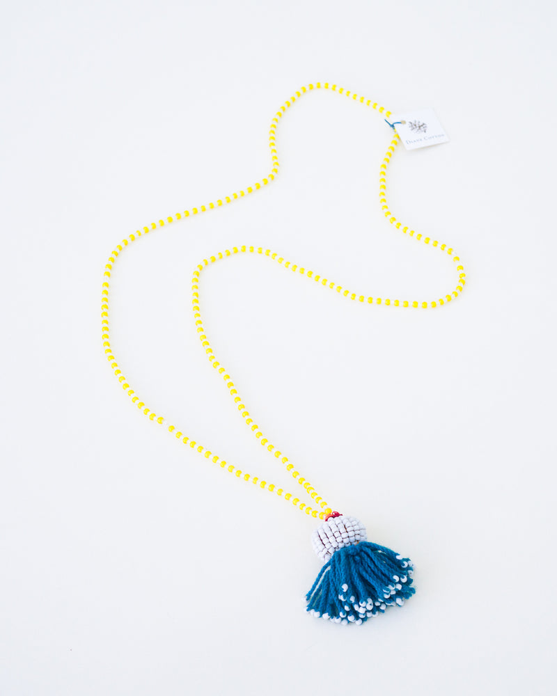 African Glass Afghani Tassel