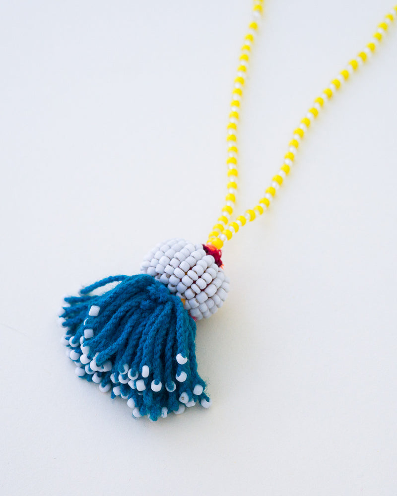 African Glass Afghani Tassel