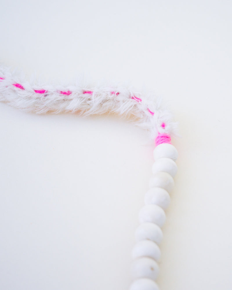 Bone and Crochet Necklace
