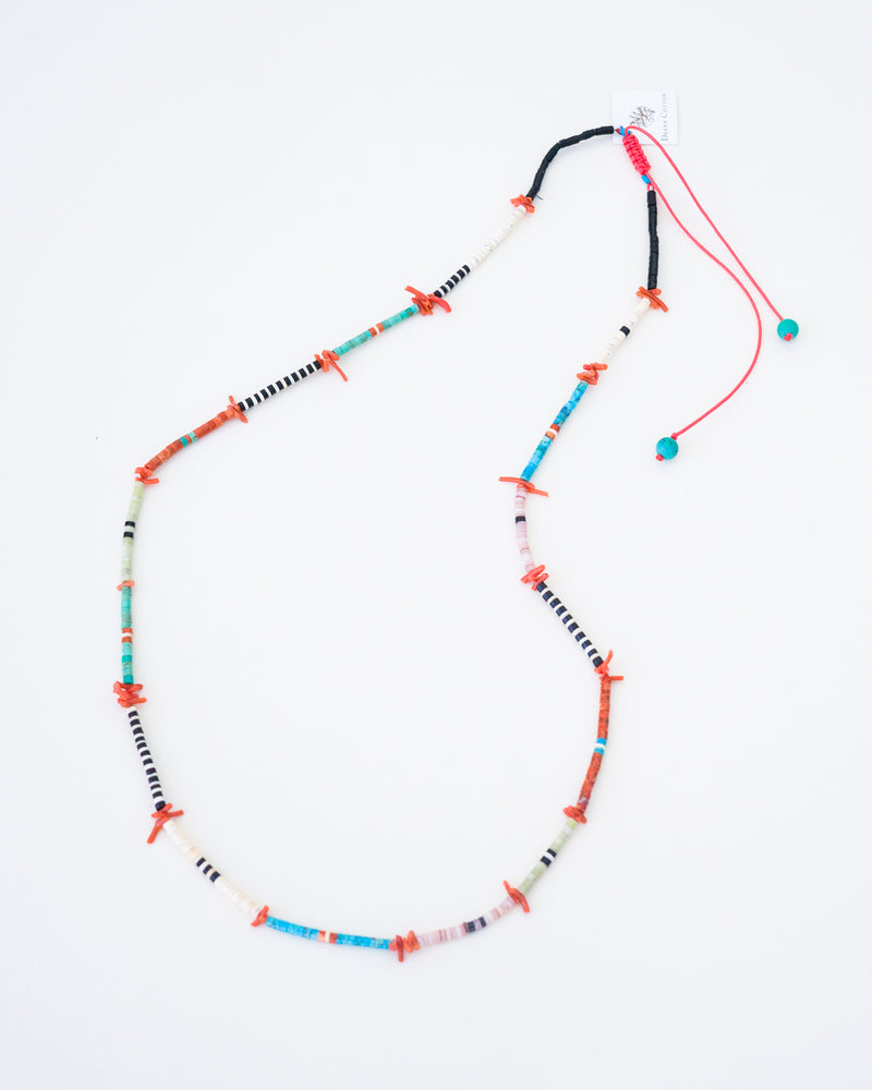 Pueblo Santo Domingo Hand Cut Stones Coral