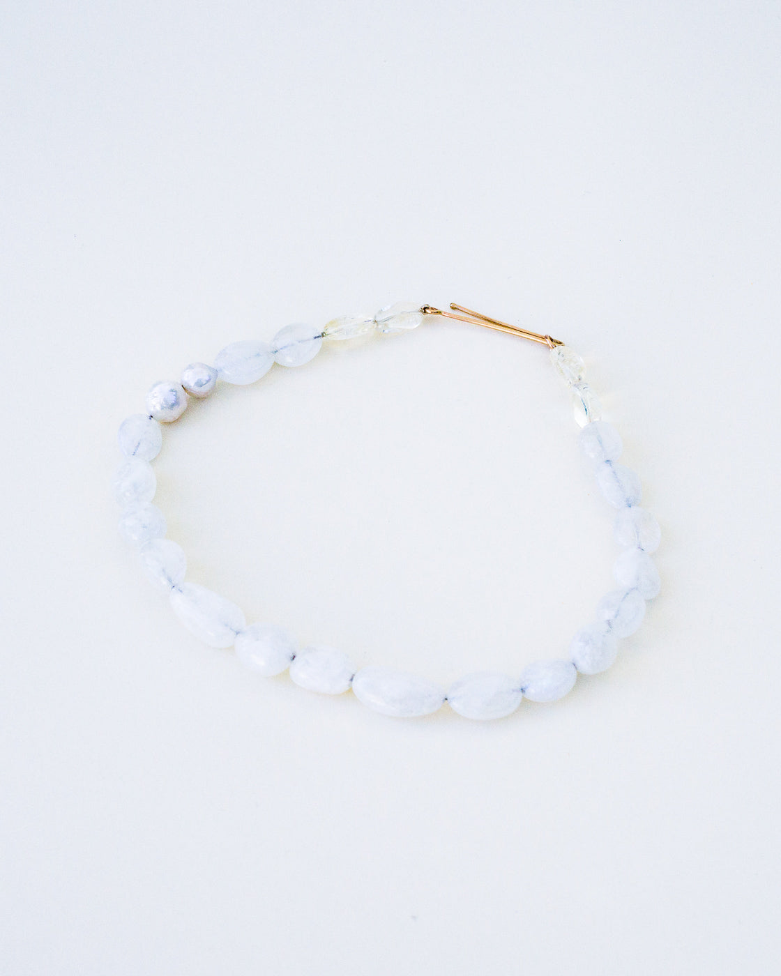 Rainbow Moonstone Citrine Keshi Pearl