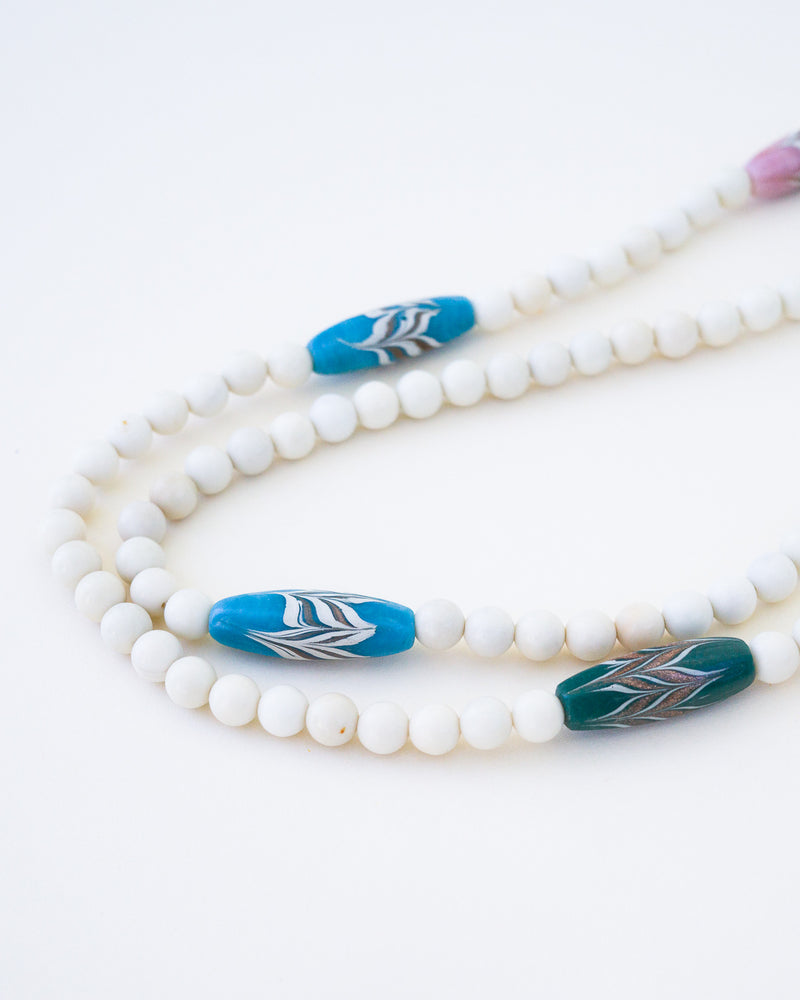 White Coral Java Beads