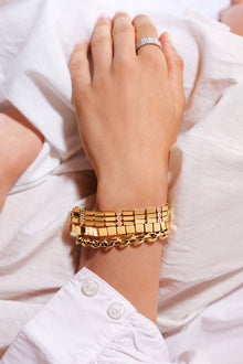 Ileana-Makri-18K-Yellow-Gold-Large-Tile-Bracelet-Amarees