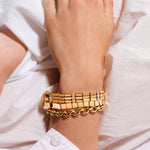 Ileana-Makri-18K-Yellow-Gold-Medium-Tile-Bracelet-Amarees